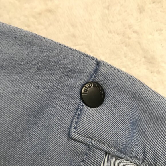 Lululemon Blue Torouser Pants Pleated Front Ankle Crop Womens M - Picture 9 of 10